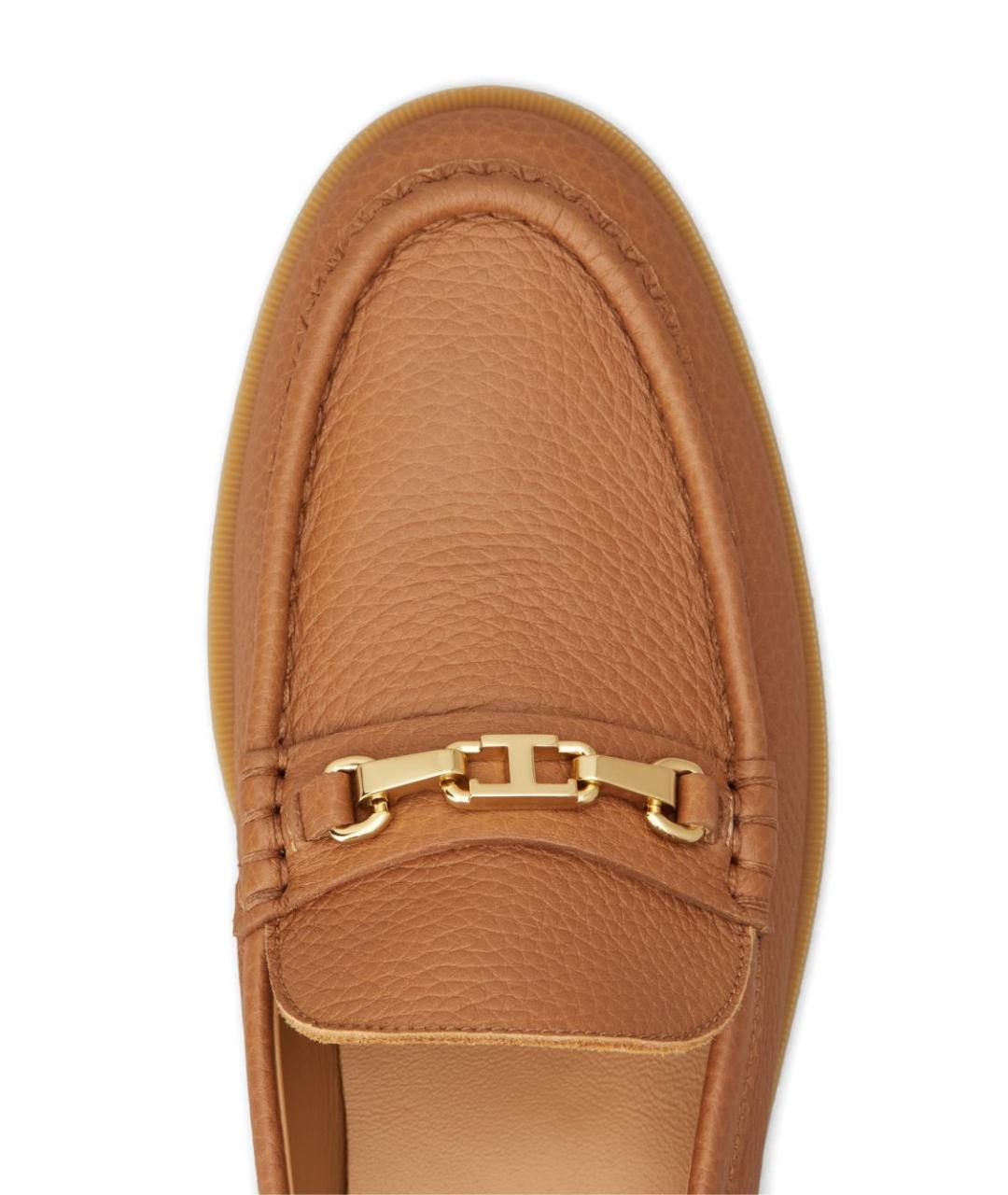 TOD'S Коричневые кожаные лоферы, фото 5