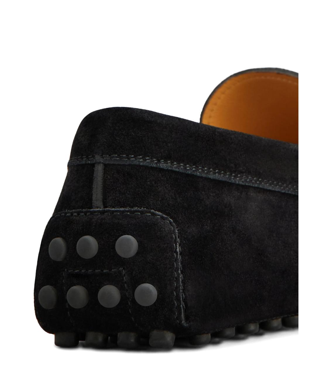 TOD'S Черные замшевые мокасины, фото 4