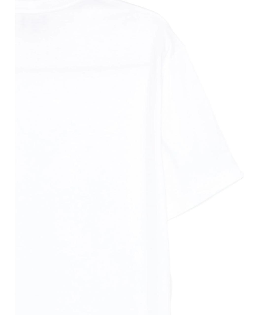 GIORGIO ARMANI Белая хлопковая футболка, фото 2