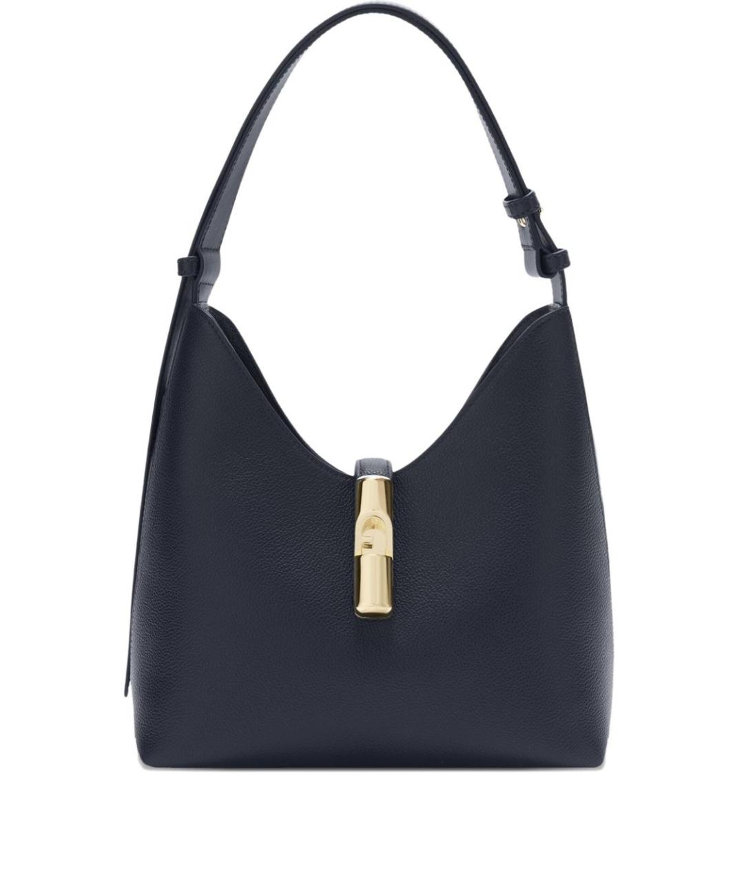 FURLA Синяя кожаная сумка через плечо, фото 1