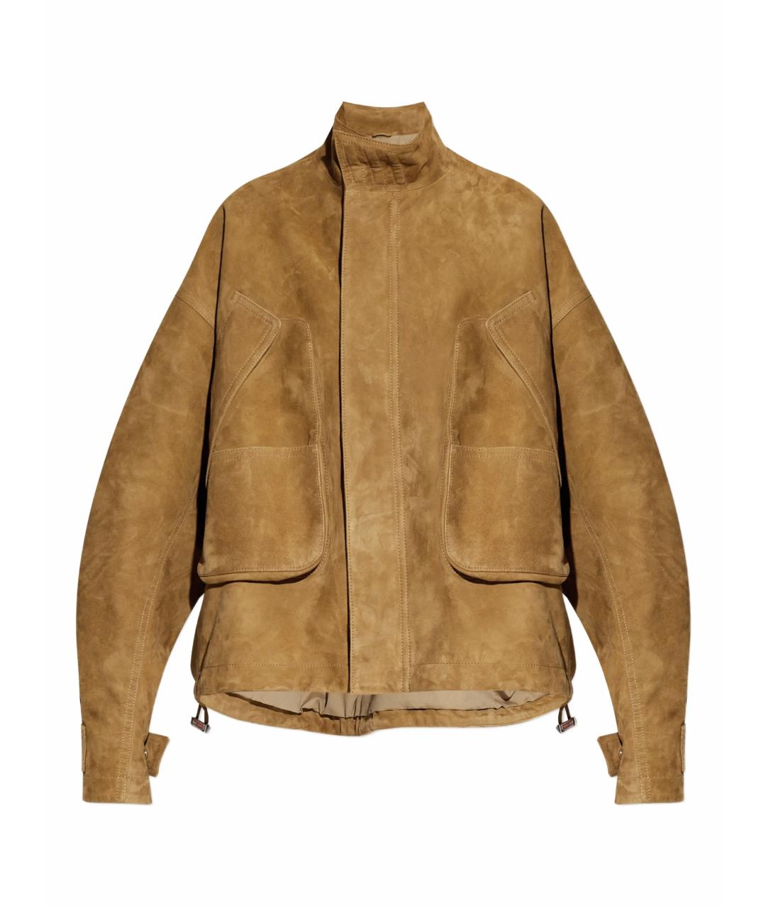 THE ATTICO Бежевая замшевая куртка, фото 1