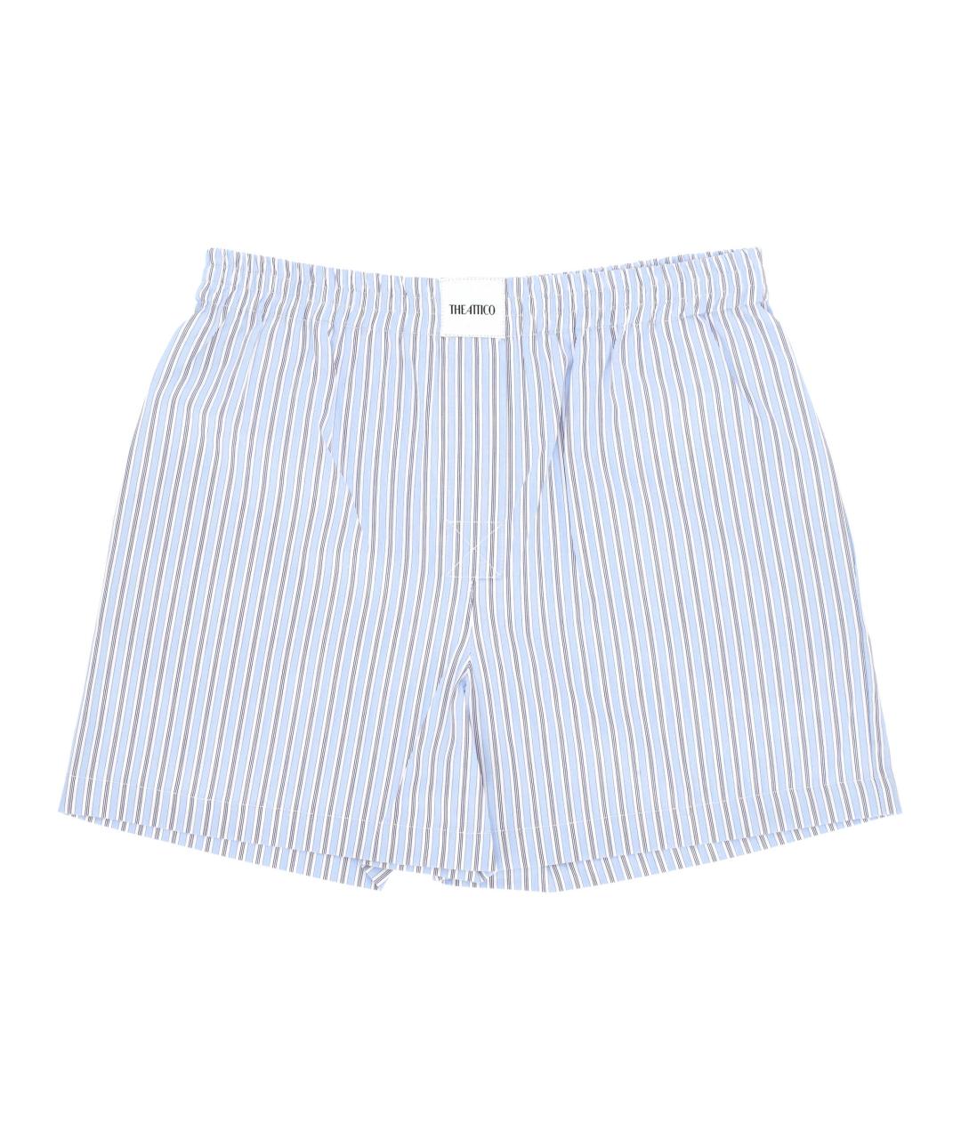 THE ATTICO Голубые хлопковые шорты, фото 1