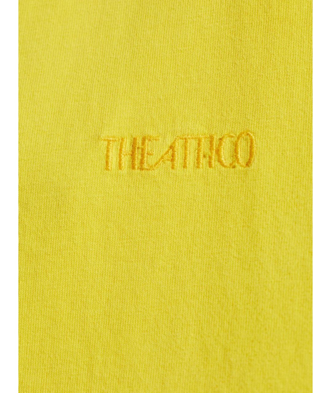 THE ATTICO Желтая хлопковая футболка, фото 2