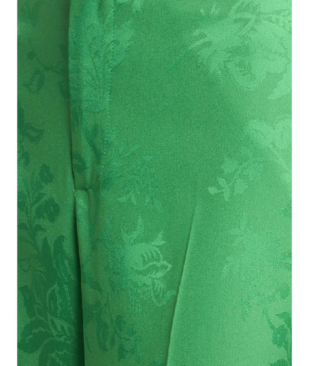 ETRO Зеленые ацетатные прямые брюки, фото 2