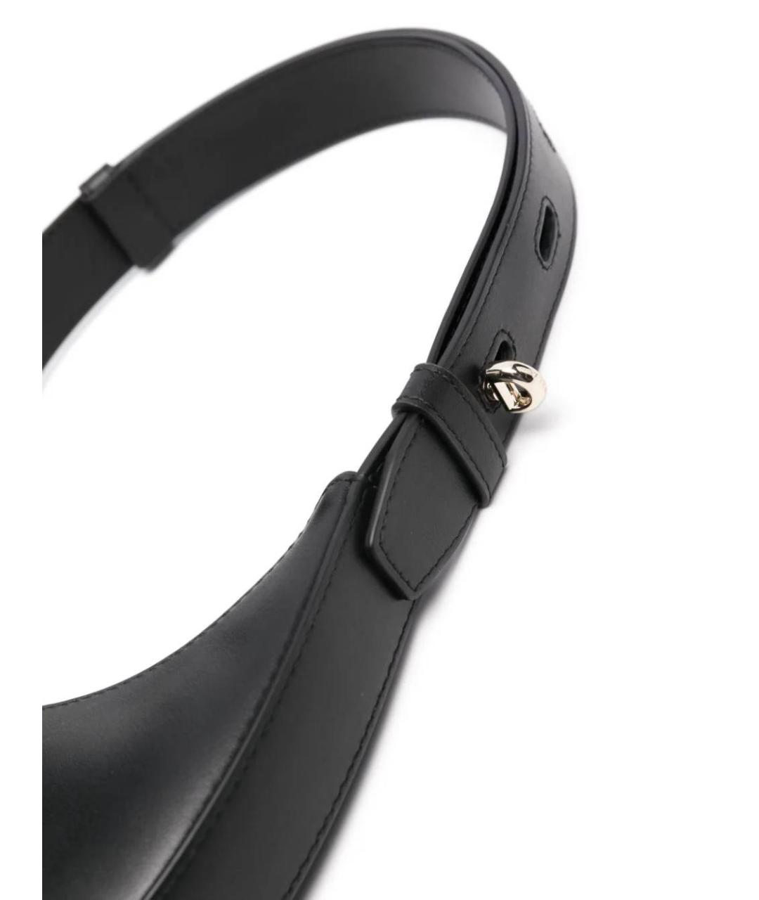 FURLA Черная кожаная сумка через плечо, фото 3