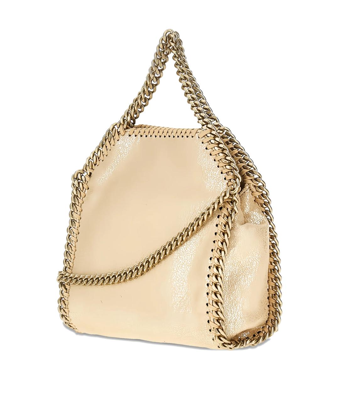 STELLA MCCARTNEY Золотая сумка тоут из искусственной кожи, фото 2