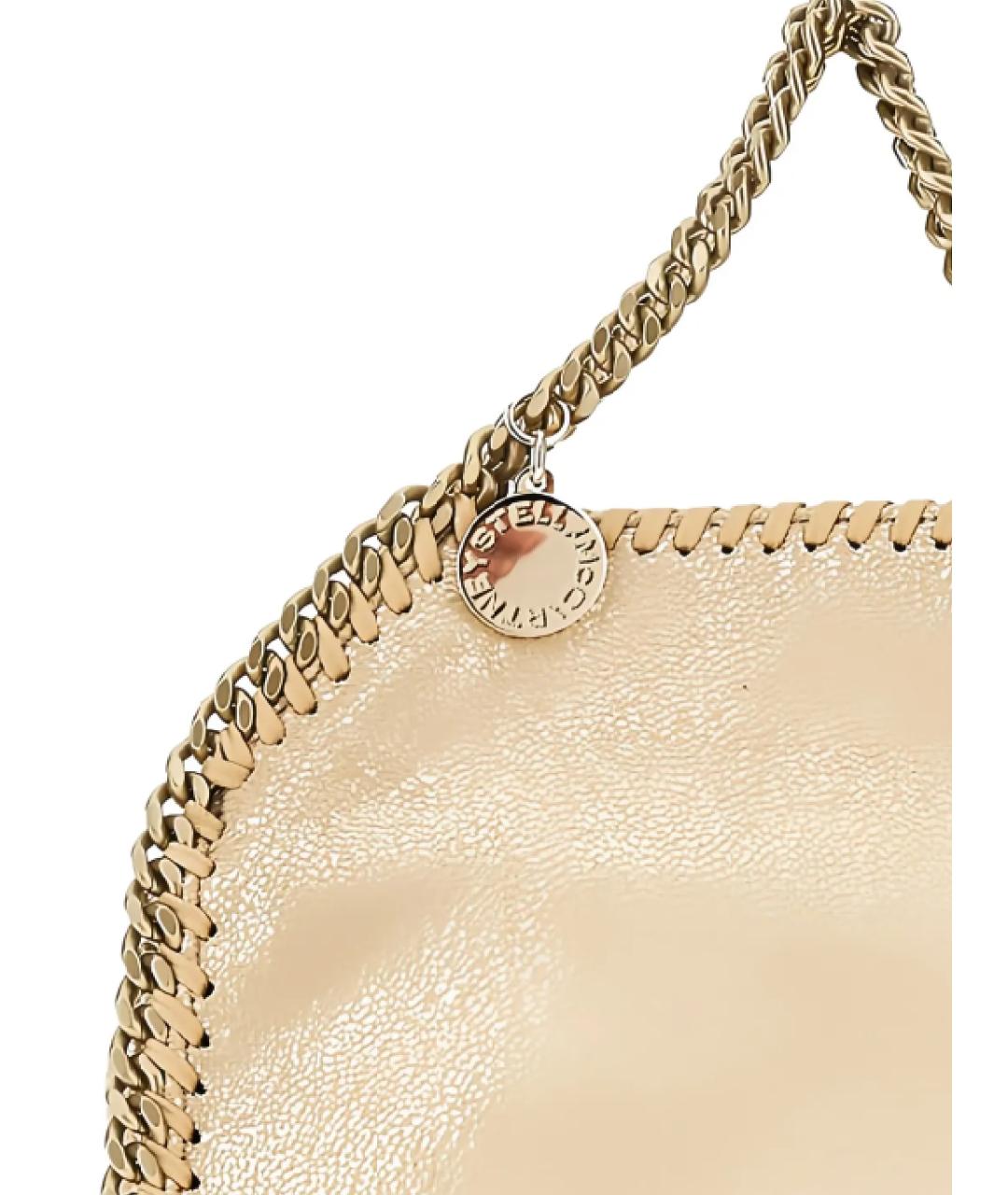 STELLA MCCARTNEY Золотая сумка тоут из искусственной кожи, фото 3