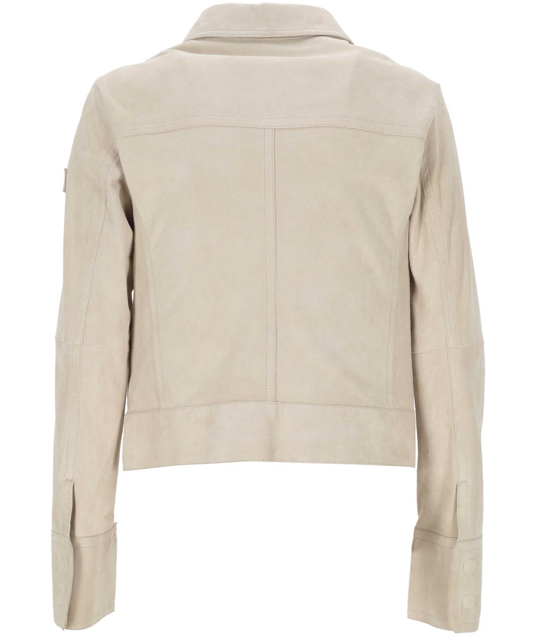 PEUTEREY Бежевая замшевая куртка, фото 3