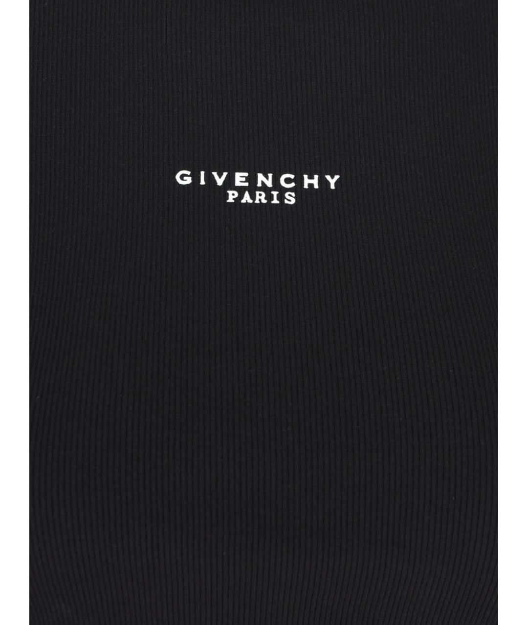 GIVENCHY Черная хлопковая майка, фото 3