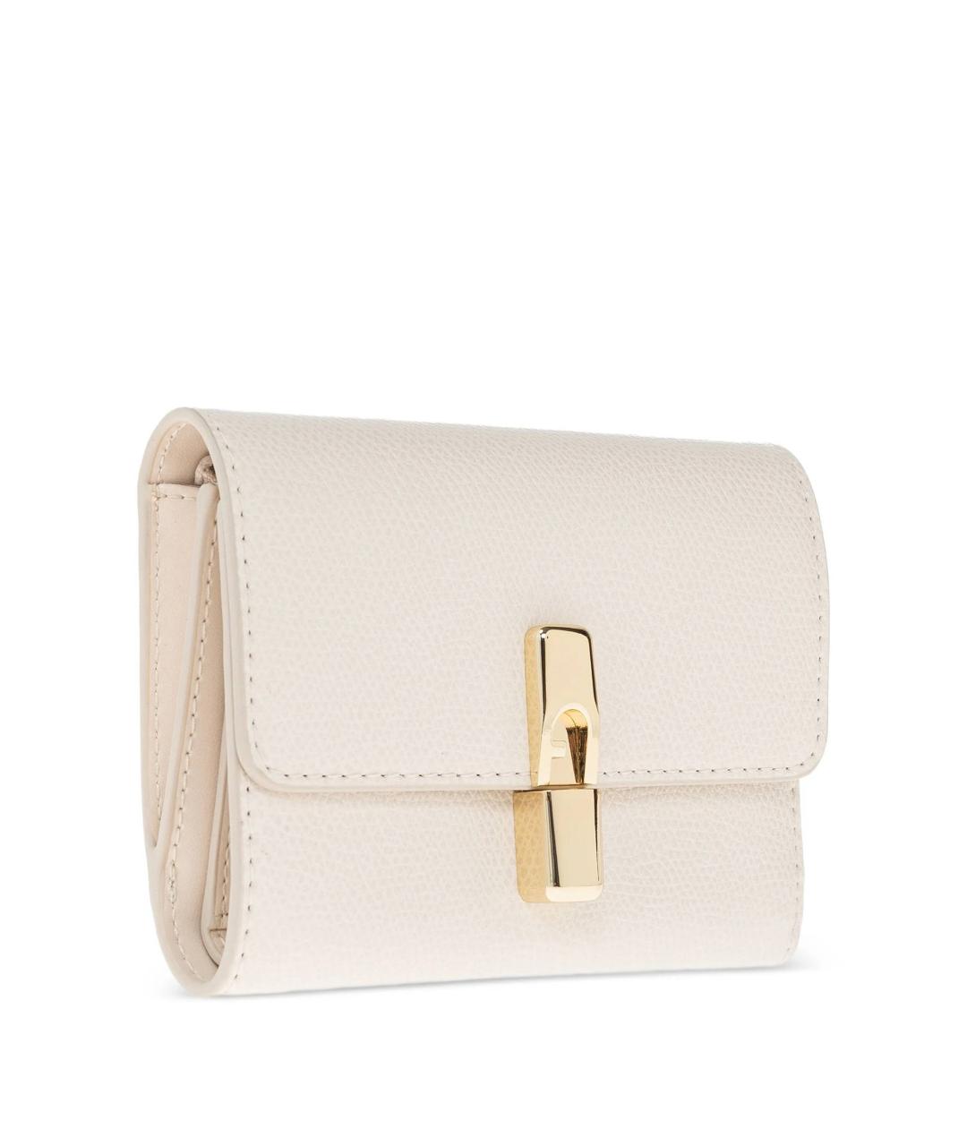 FURLA Бежевый кожаный кошелек, фото 2