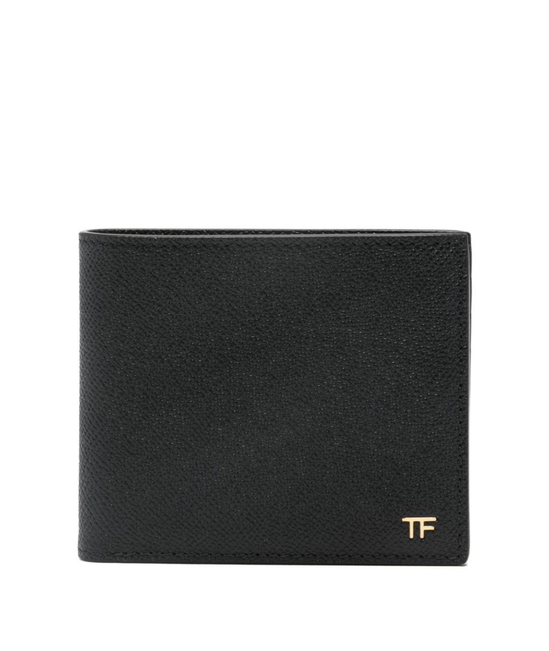 TOM FORD Черный кожаный кошелек, фото 1