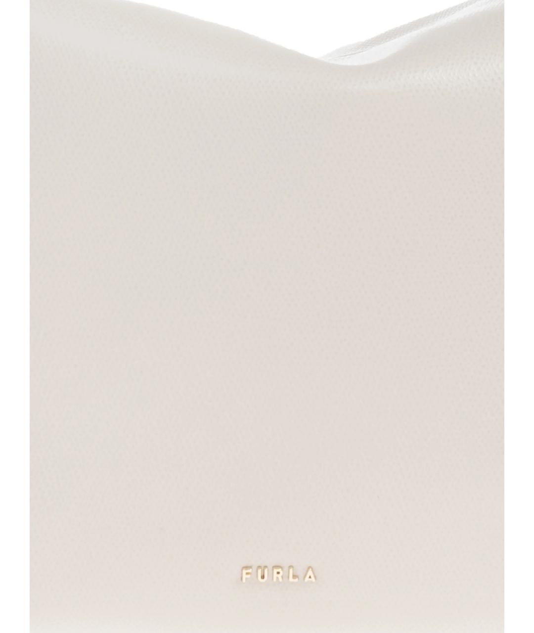 FURLA Бежевая кожаная сумка через плечо, фото 3