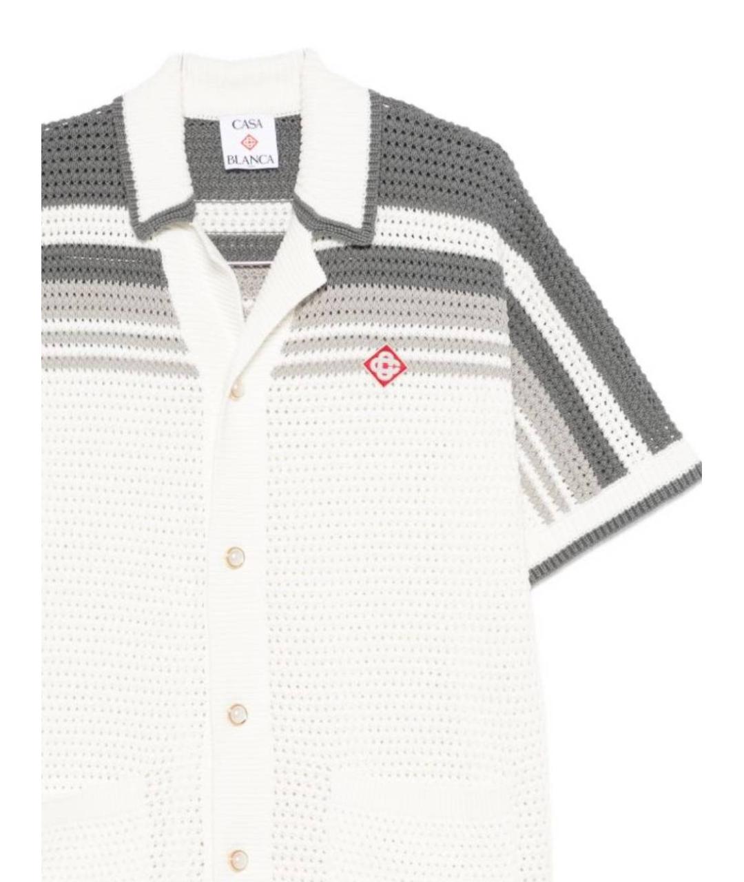 CASABLANCA Белая хлопковая кэжуал рубашка, фото 2