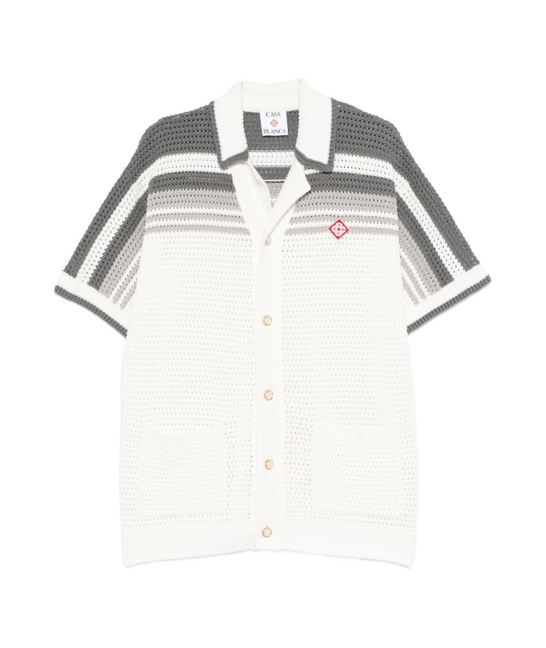 CASABLANCA Белая хлопковая кэжуал рубашка, фото 1