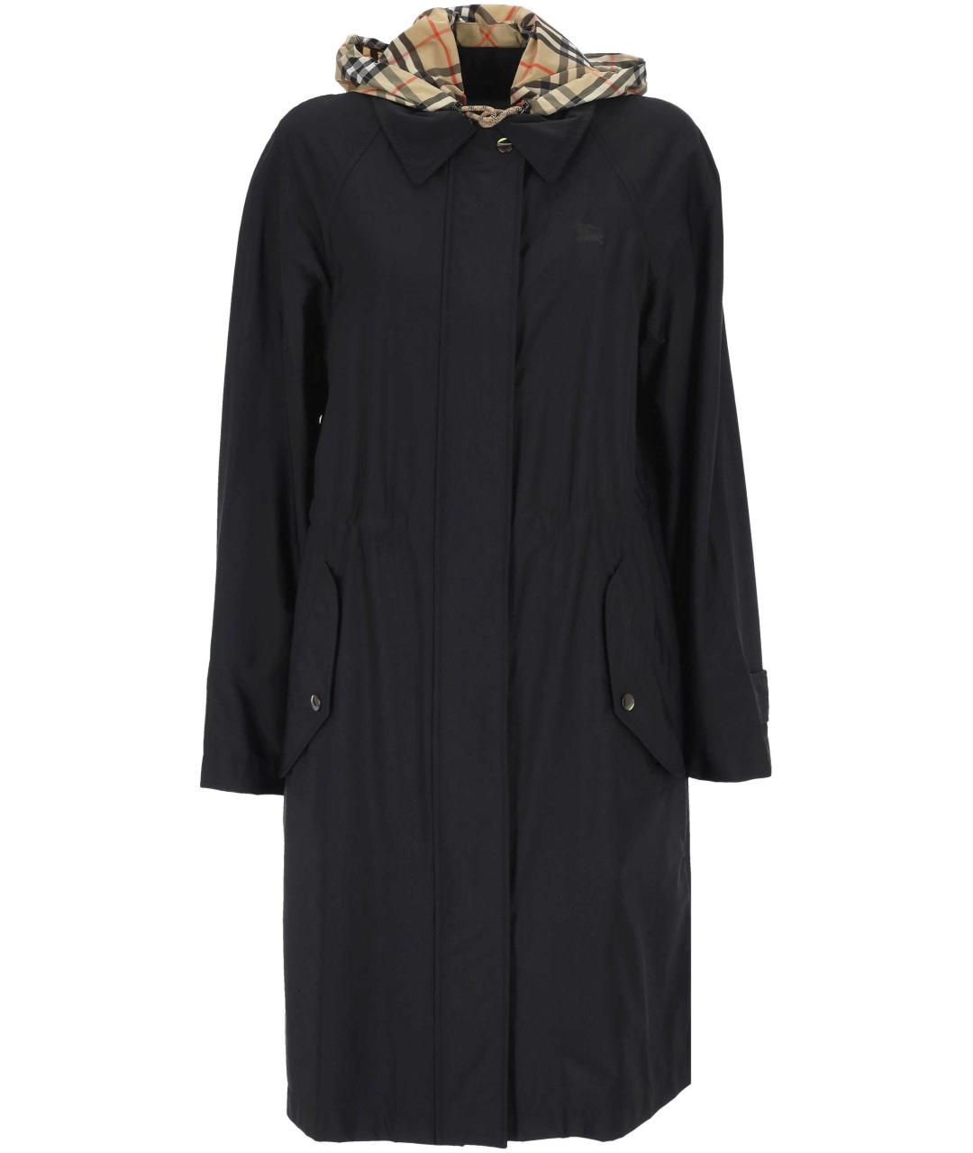BURBERRY Черный полиамидовый тренч/плащ, фото 1