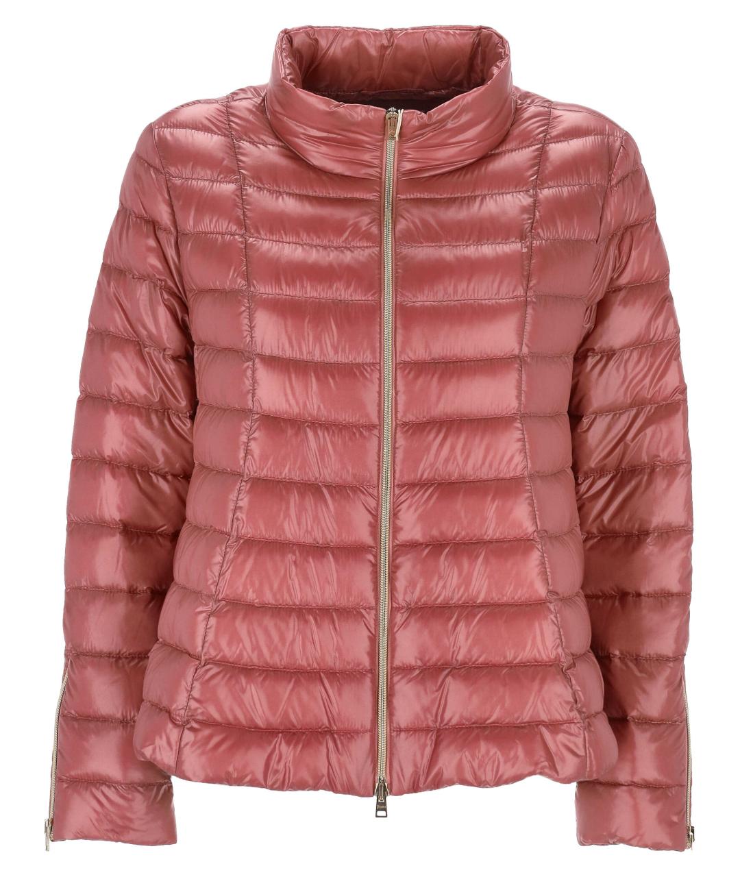 HERNO Розовый полиамидовый пуховик, фото 1