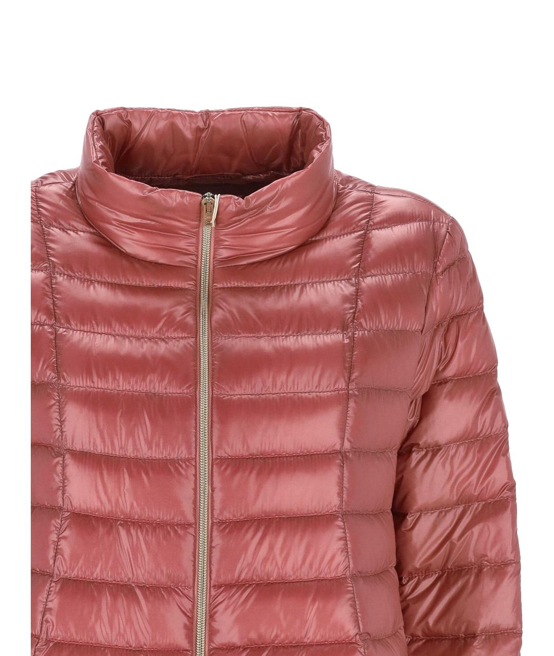 HERNO Розовый полиамидовый пуховик, фото 2