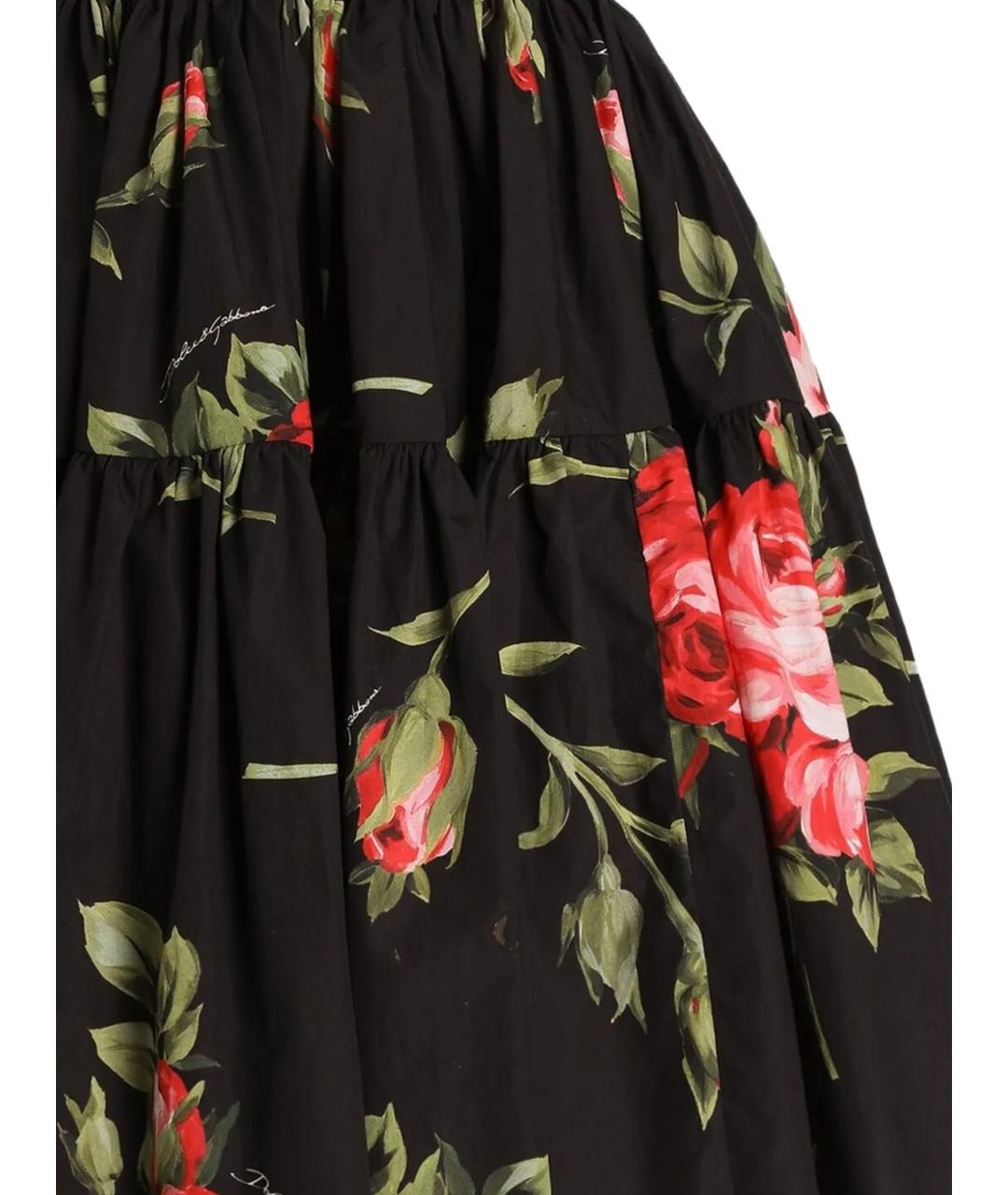 DOLCE&GABBANA Мульти хлопковая юбка мини, фото 2