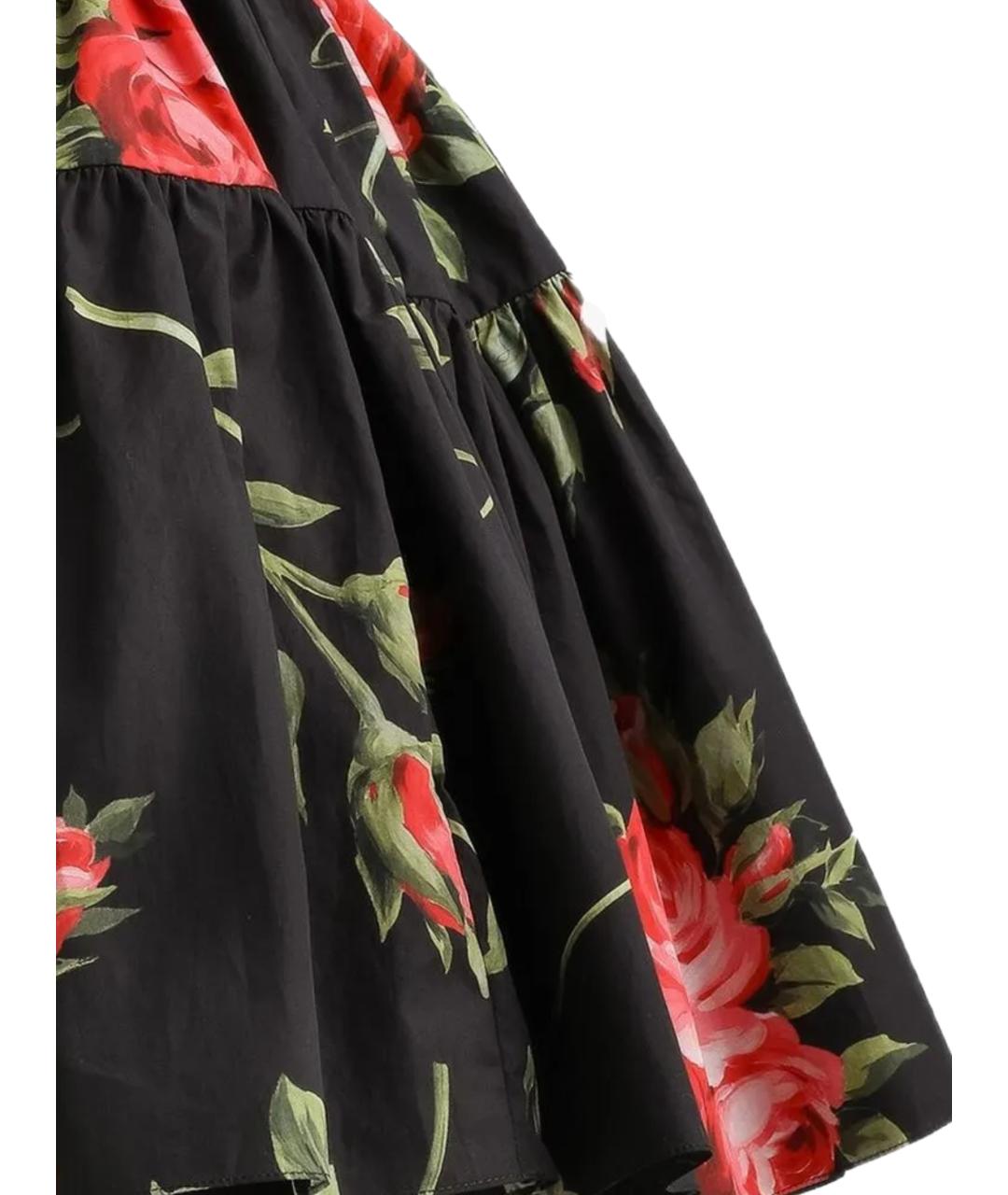 DOLCE&GABBANA Мульти хлопковая юбка мини, фото 3