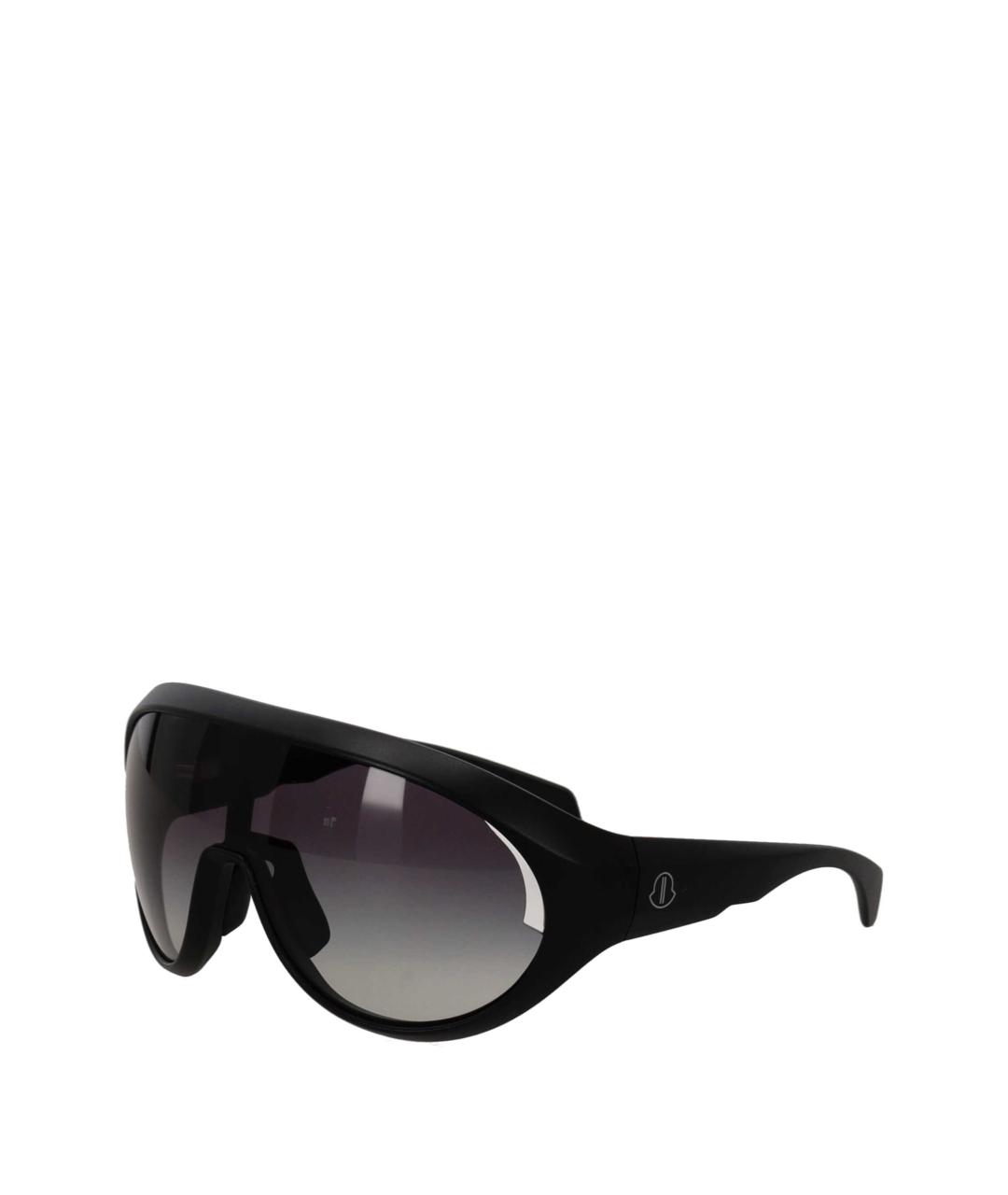 MONCLER Черные пластиковые солнцезащитные очки, фото 1