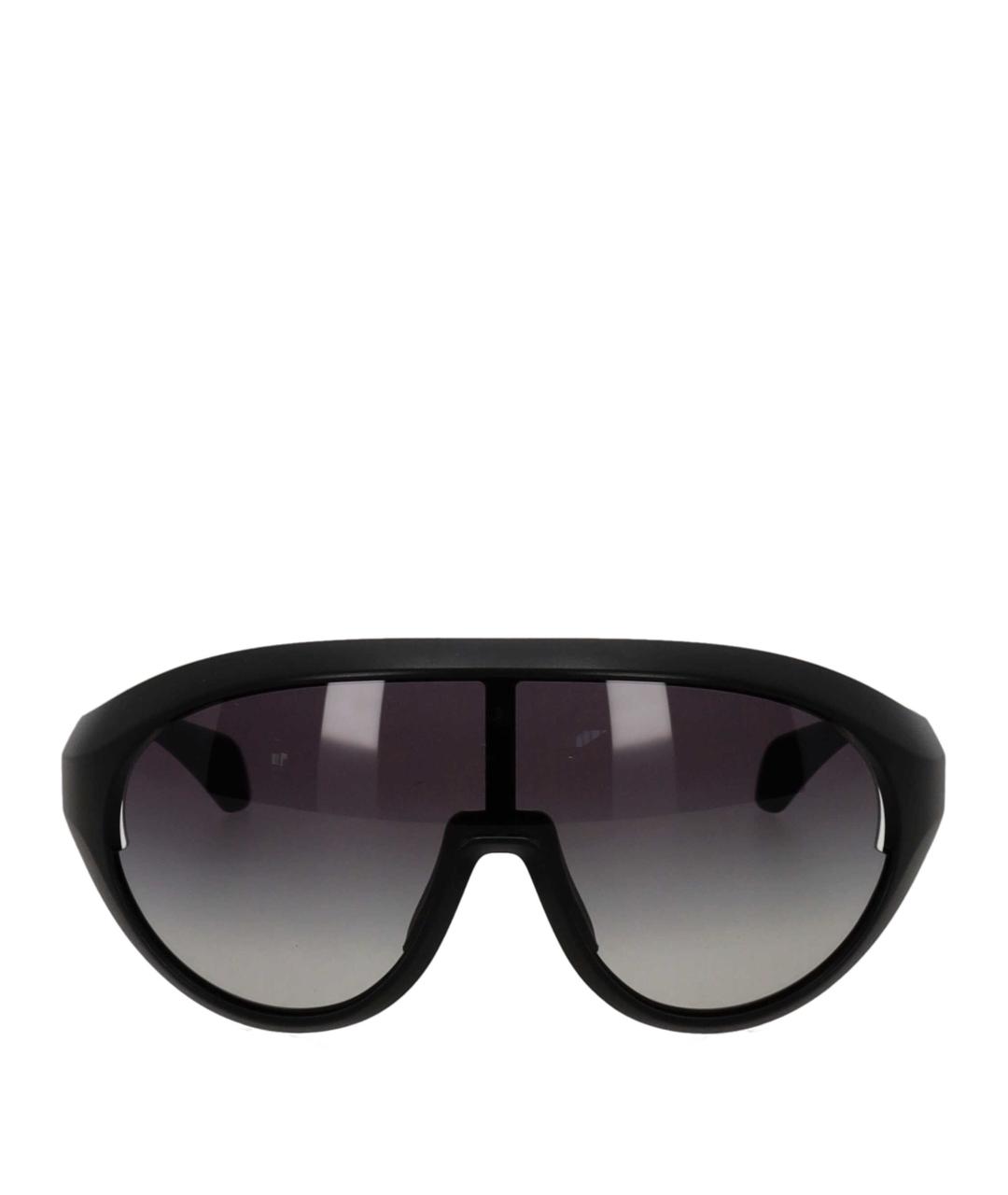 MONCLER Черные пластиковые солнцезащитные очки, фото 2