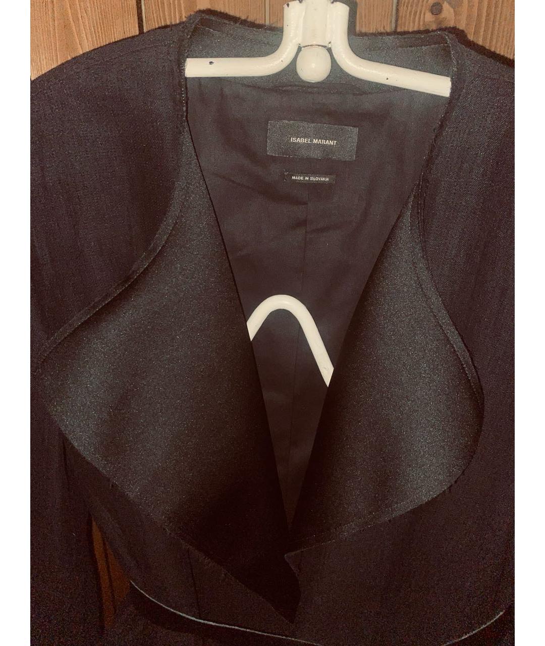 ISABEL MARANT Черный льняной жакет/пиджак, фото 4