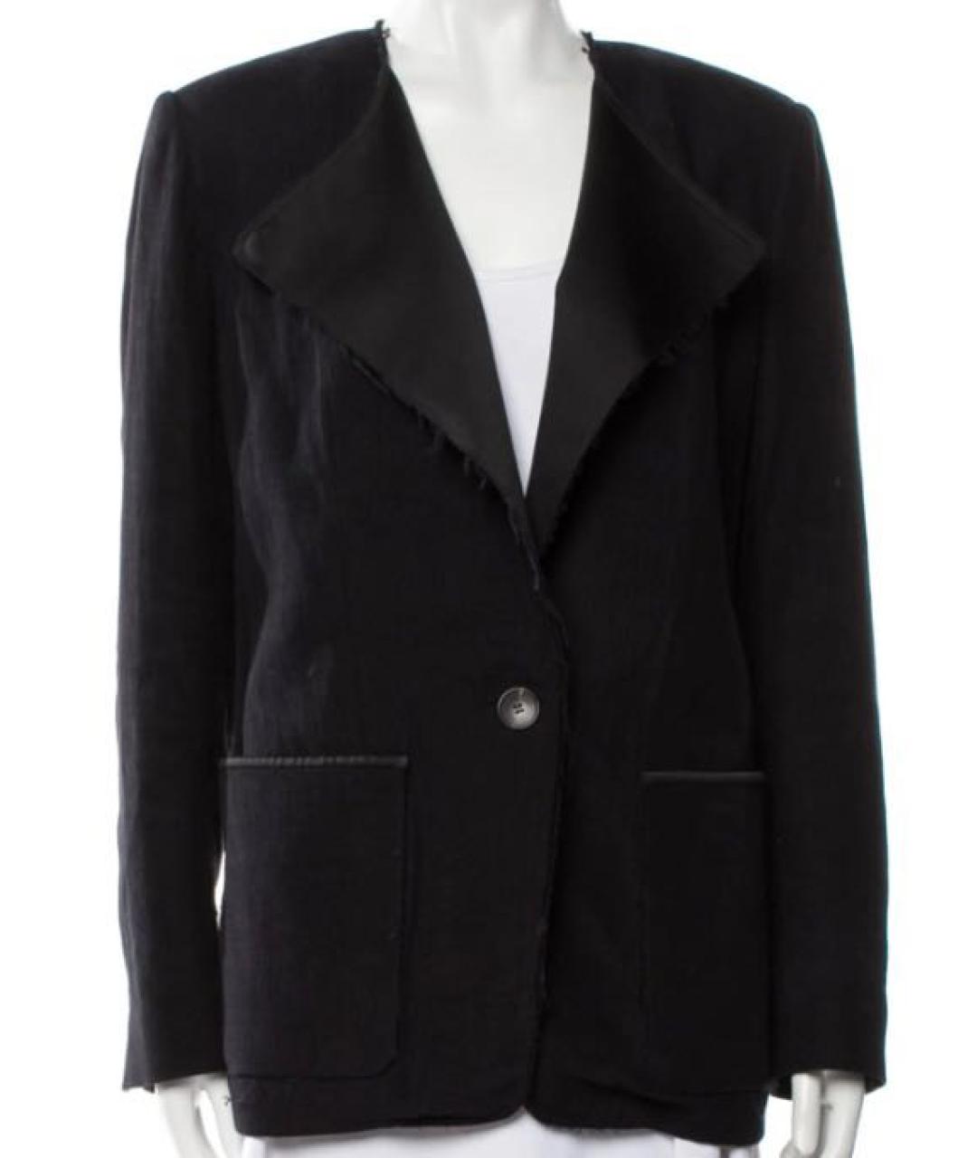 ISABEL MARANT Черный льняной жакет/пиджак, фото 9