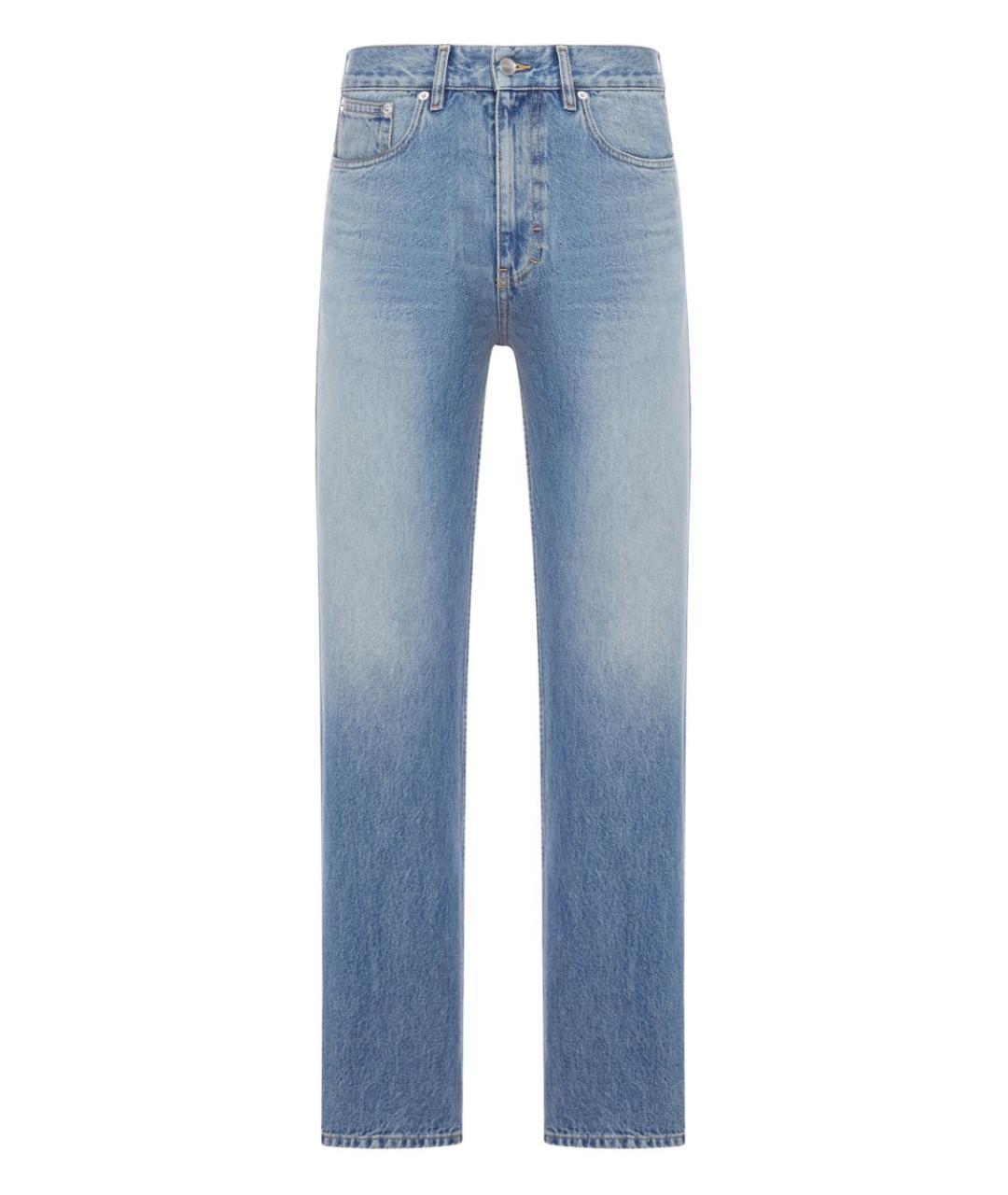 GUCCI Голубые хлопковые джинсы скинни, фото 3