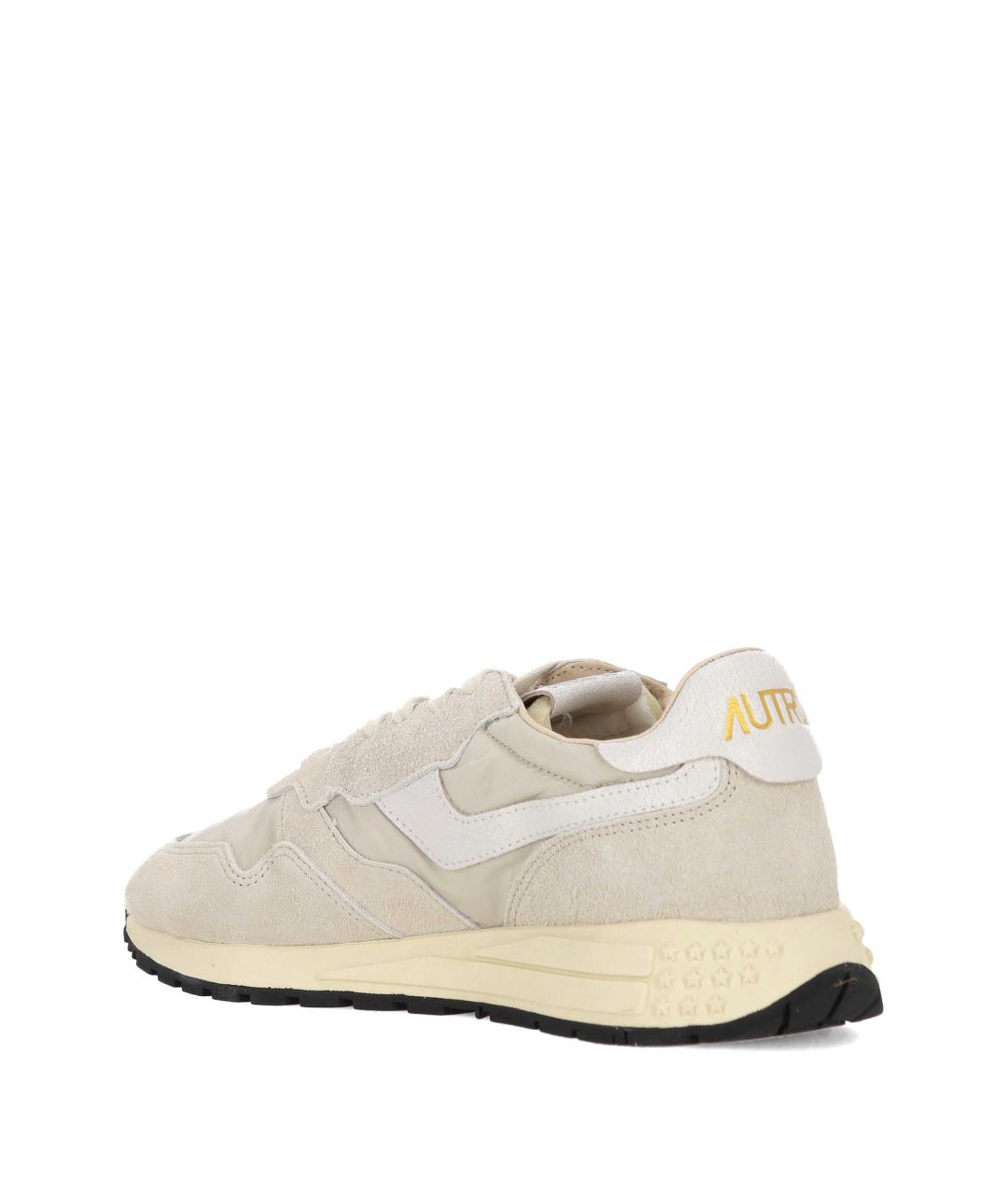 AUTRY Бежевые замшевые низкие кроссовки / кеды, фото 3