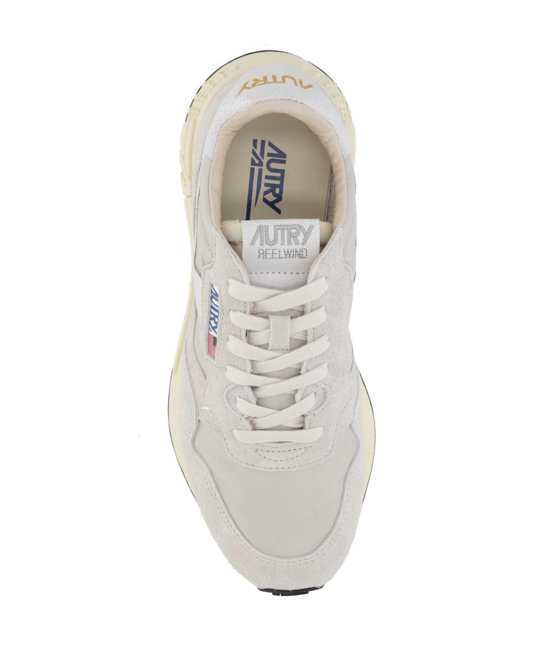 AUTRY Бежевые замшевые низкие кроссовки / кеды, фото 4