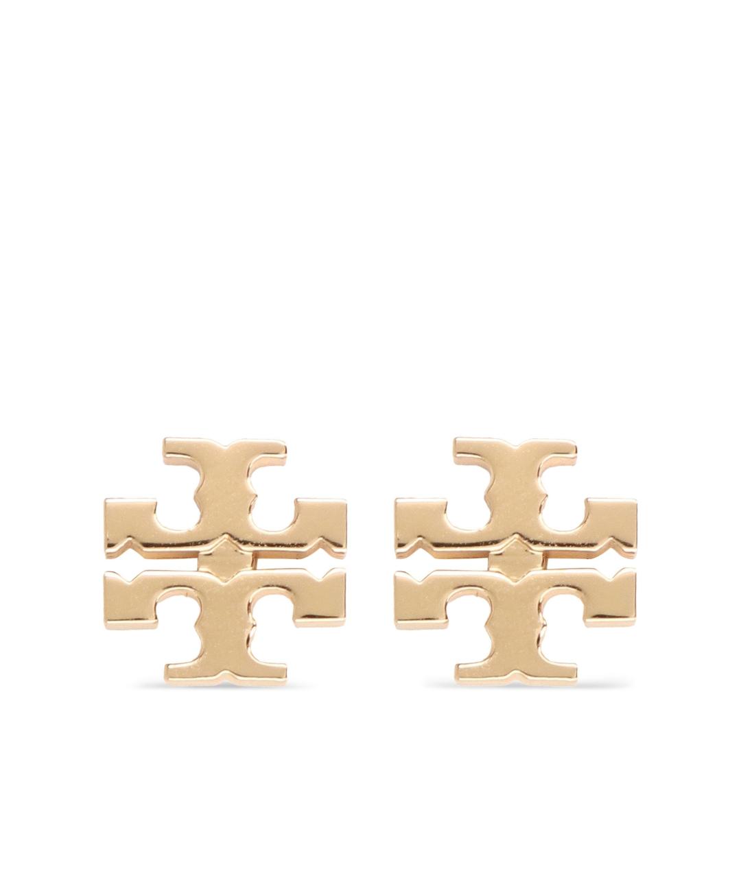 TORY BURCH Золотые металлические серьги, фото 1