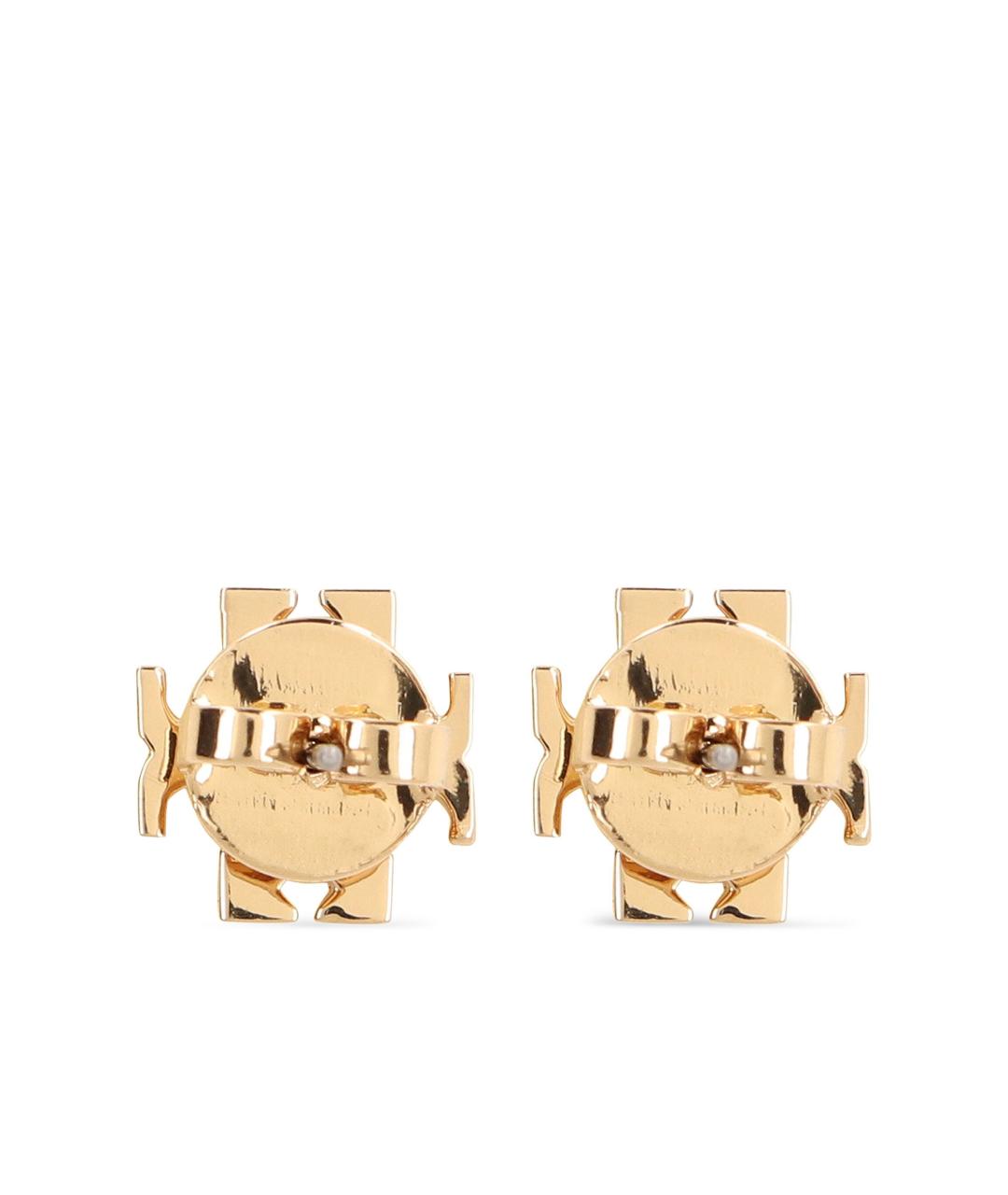 TORY BURCH Золотые металлические серьги, фото 2