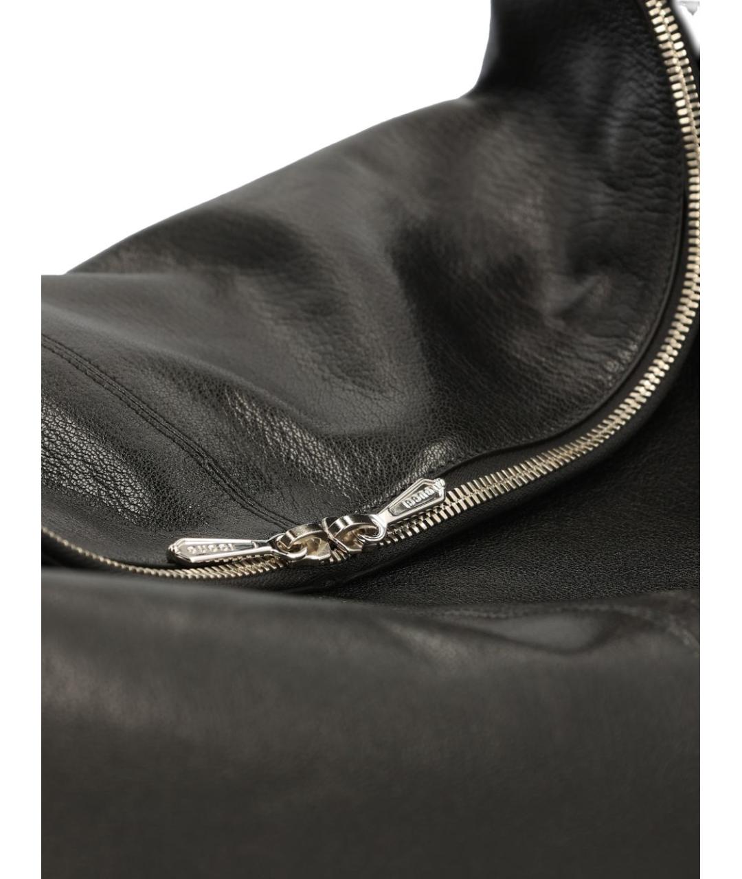 GUCCI Черная кожаная сумка на плечо, фото 4