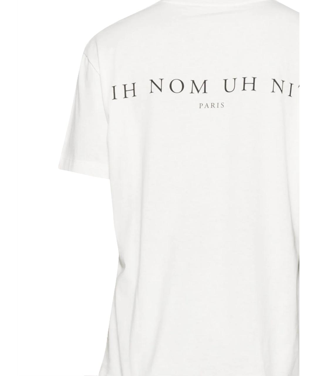 IH NOM UH NIT Белая хлопковая футболка, фото 3