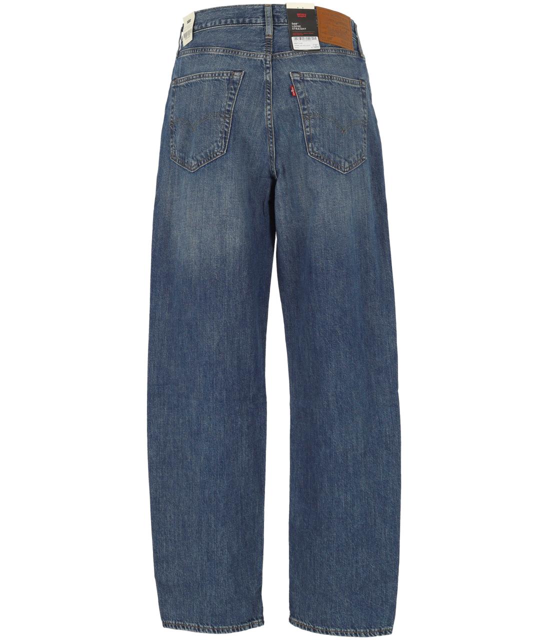 LEVI'S Синие хлопковые прямые джинсы, фото 3