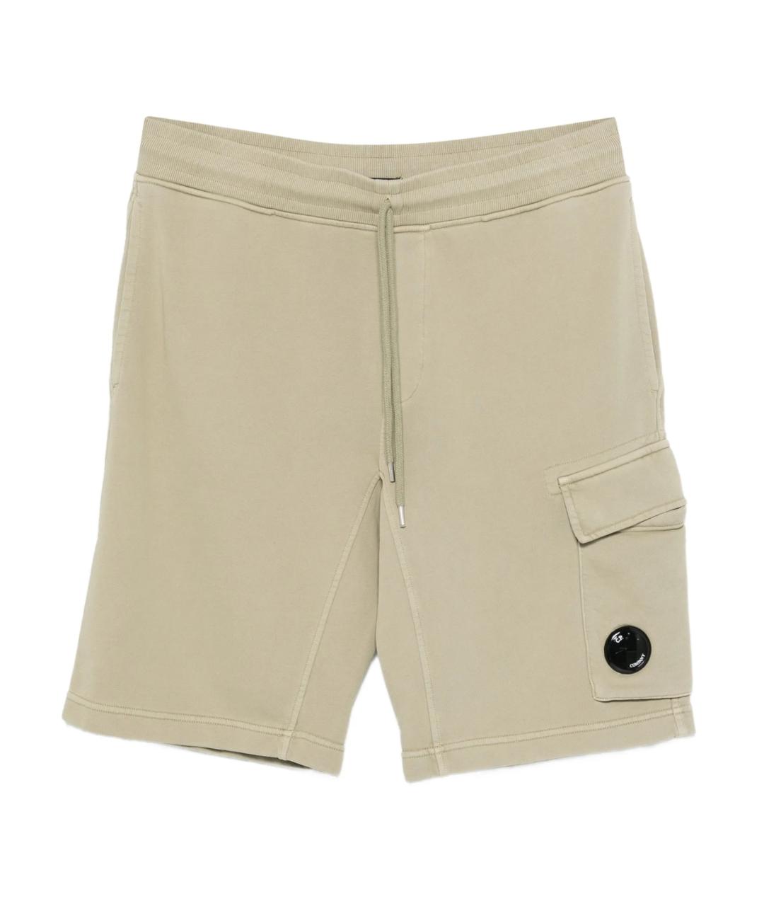 CP COMPANY Бежевые хлопковые шорты, фото 1