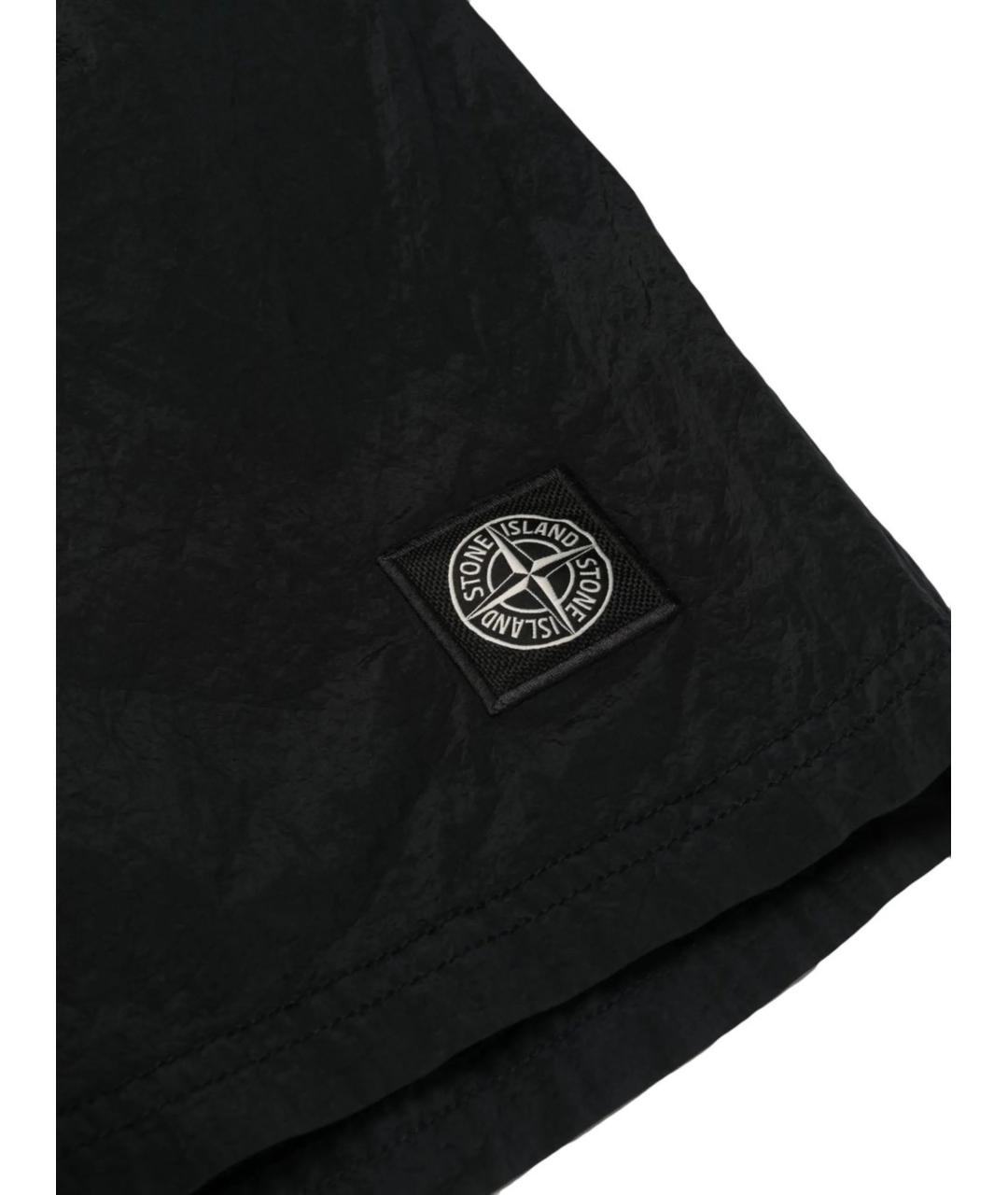 STONE ISLAND Черные шорты, фото 2