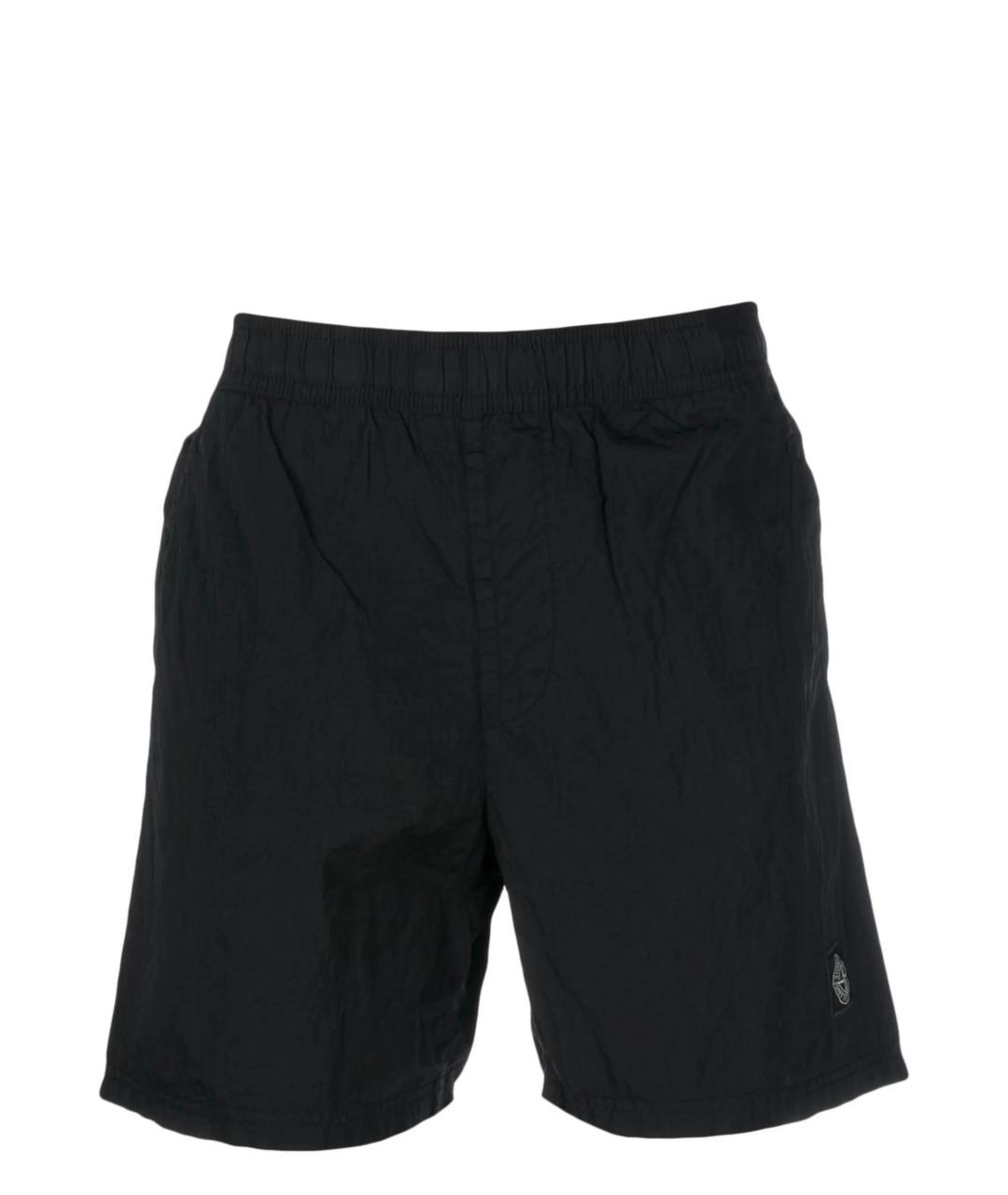 STONE ISLAND Черные шорты, фото 1