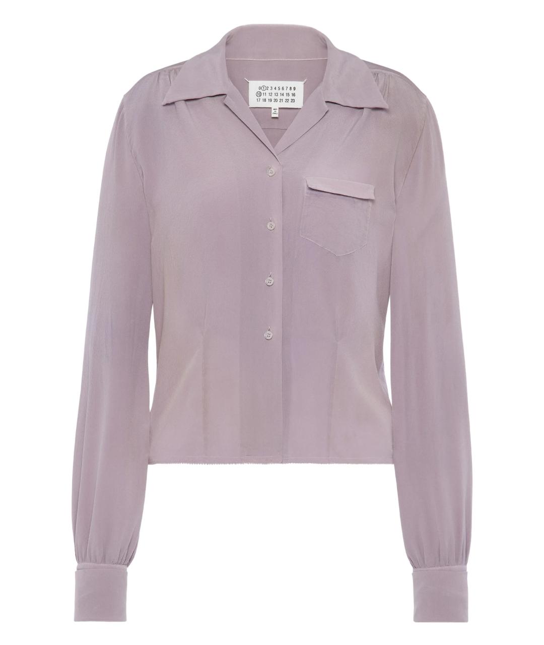 MAISON MARGIELA Фиолетовая шелковая рубашка, фото 1