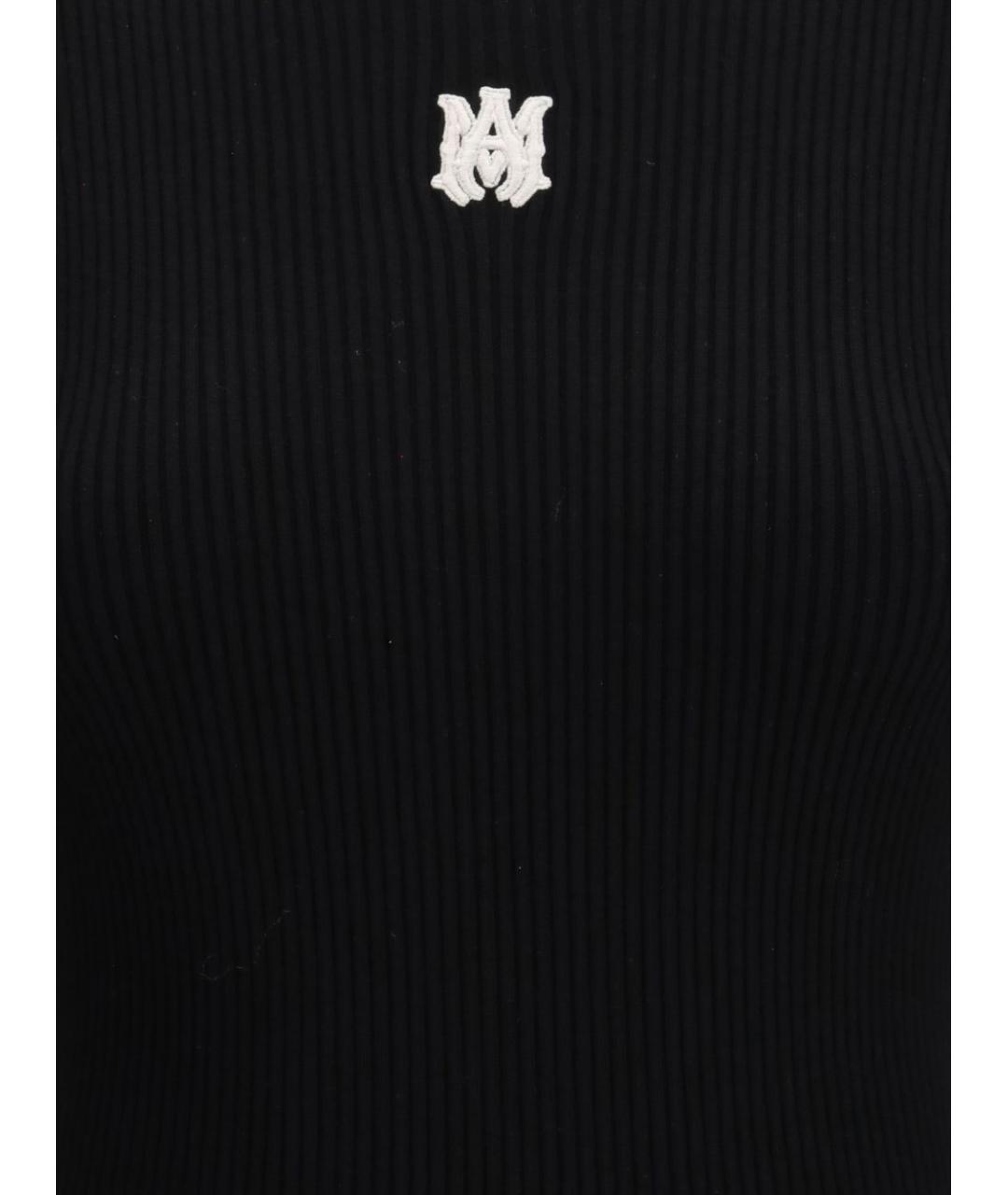 AMIRI Черное вискозное повседневное платье, фото 2