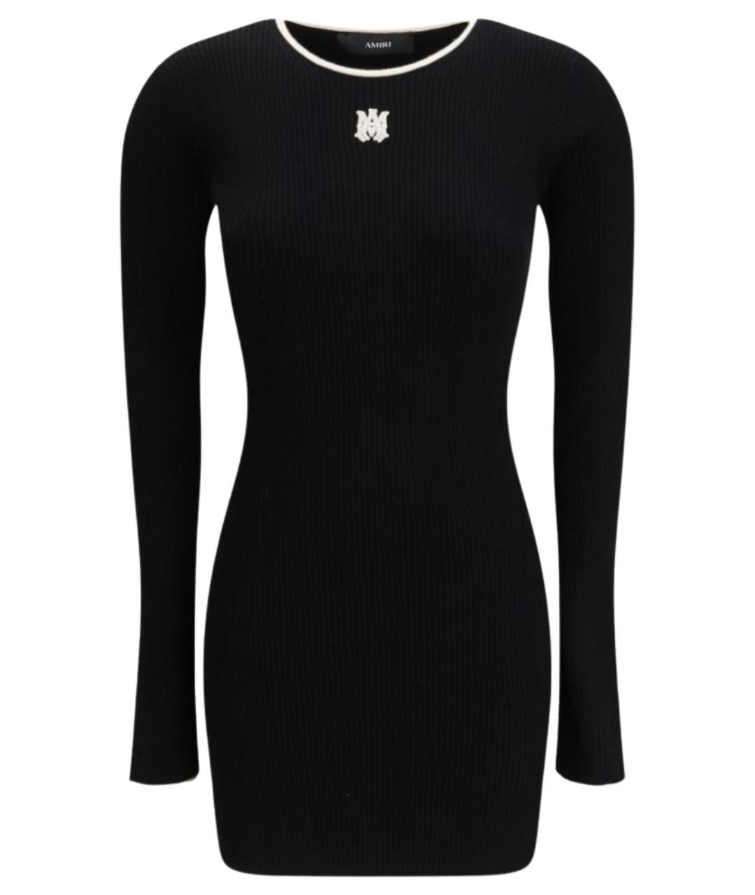 AMIRI Черное вискозное повседневное платье, фото 1