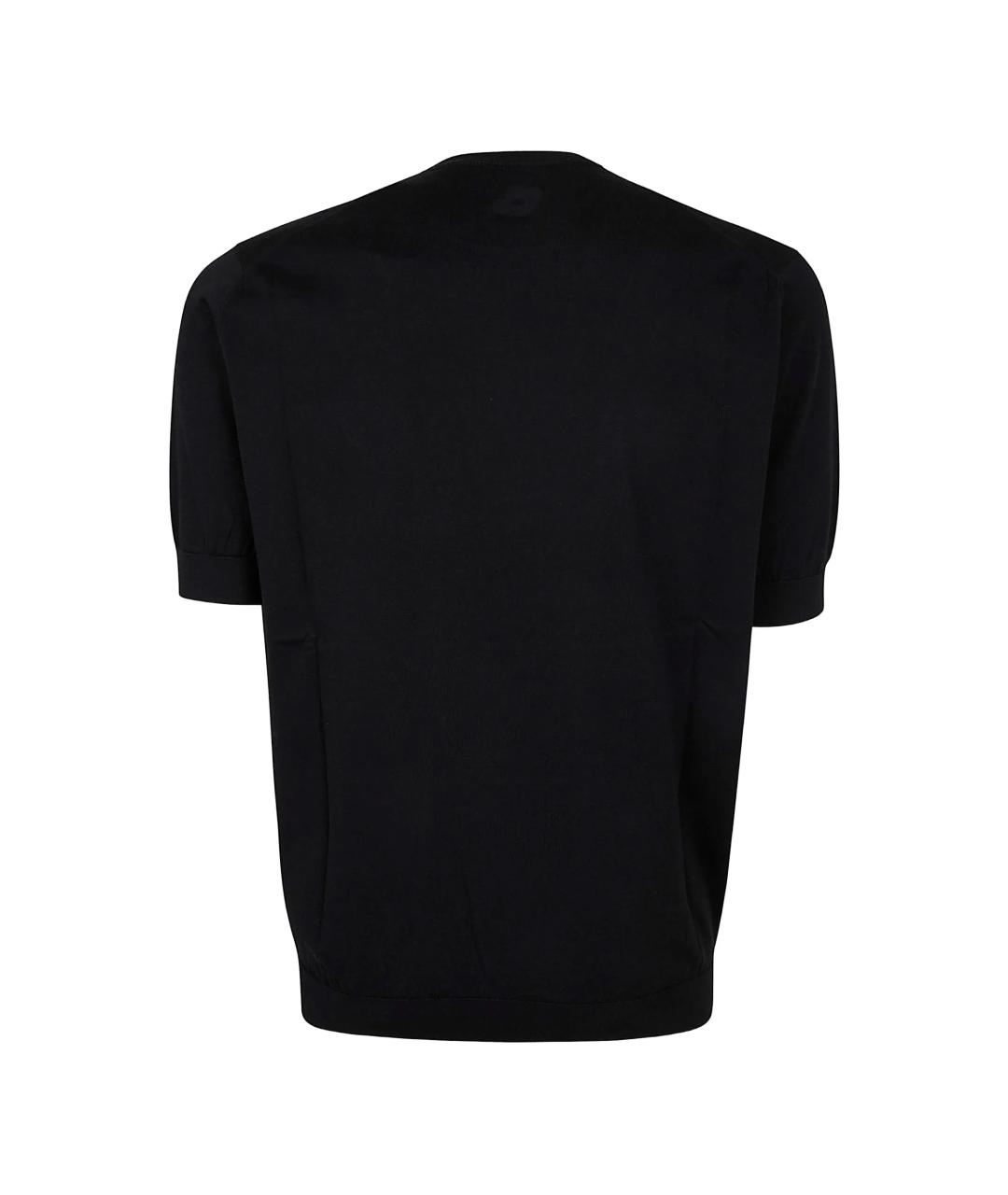 LARDINI Черный хлопковый джемпер / свитер, фото 3