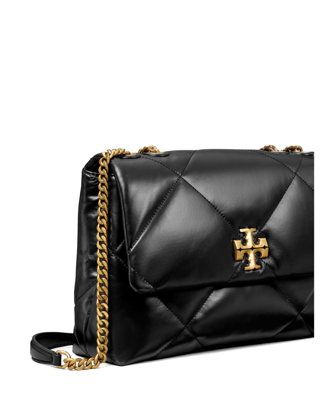 TORY BURCH Черная кожаная сумка через плечо, фото 3