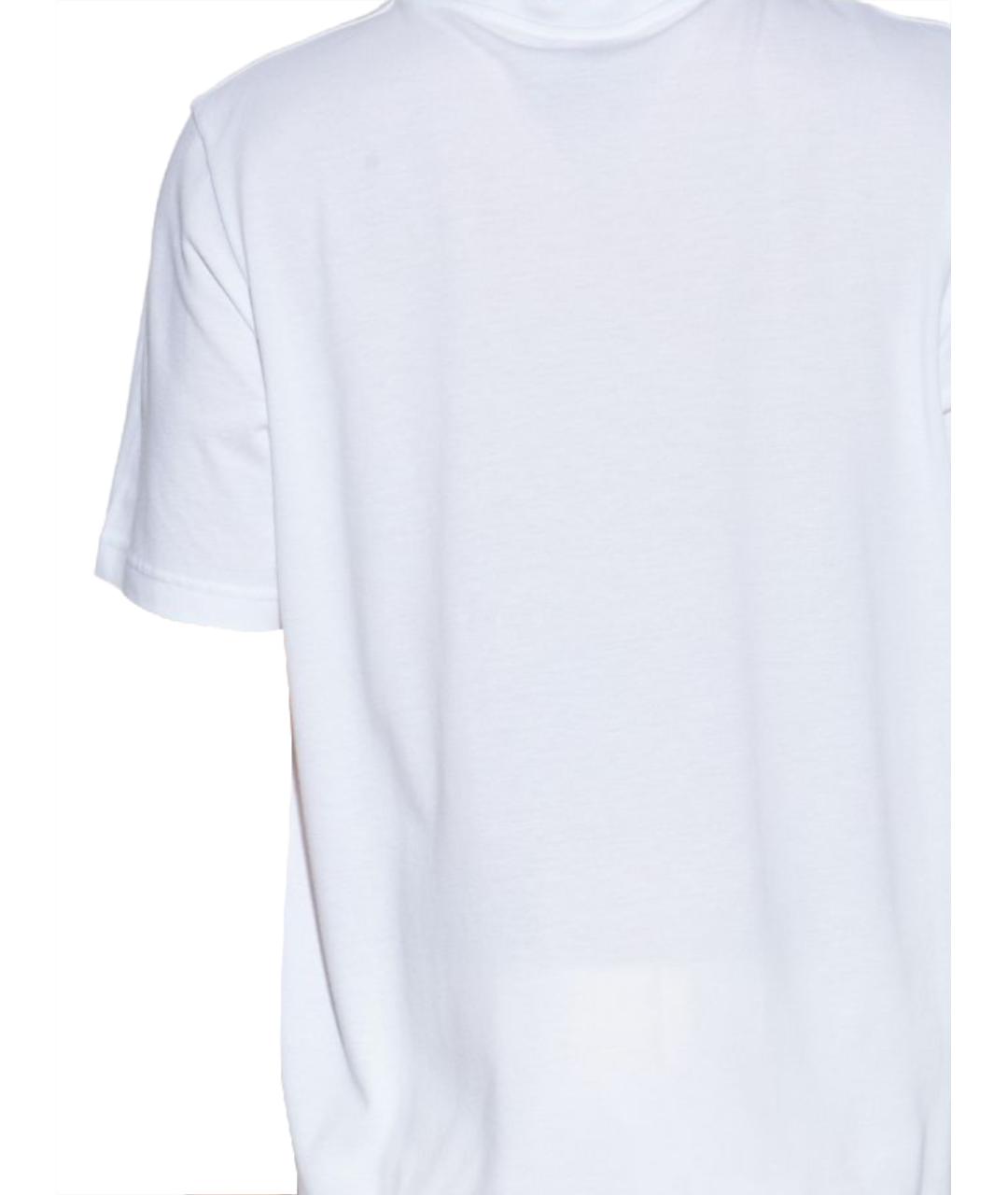 CASABLANCA Белая хлопковая футболка, фото 3