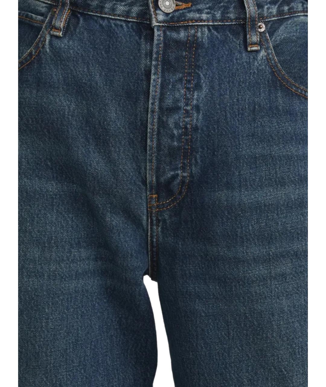FRAME Синие хлопковые прямые джинсы, фото 2