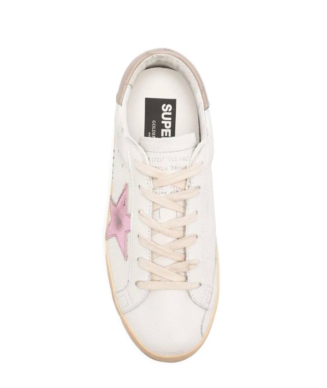 GOLDEN GOOSE DELUXE BRAND Белые кожаные кеды, фото 4