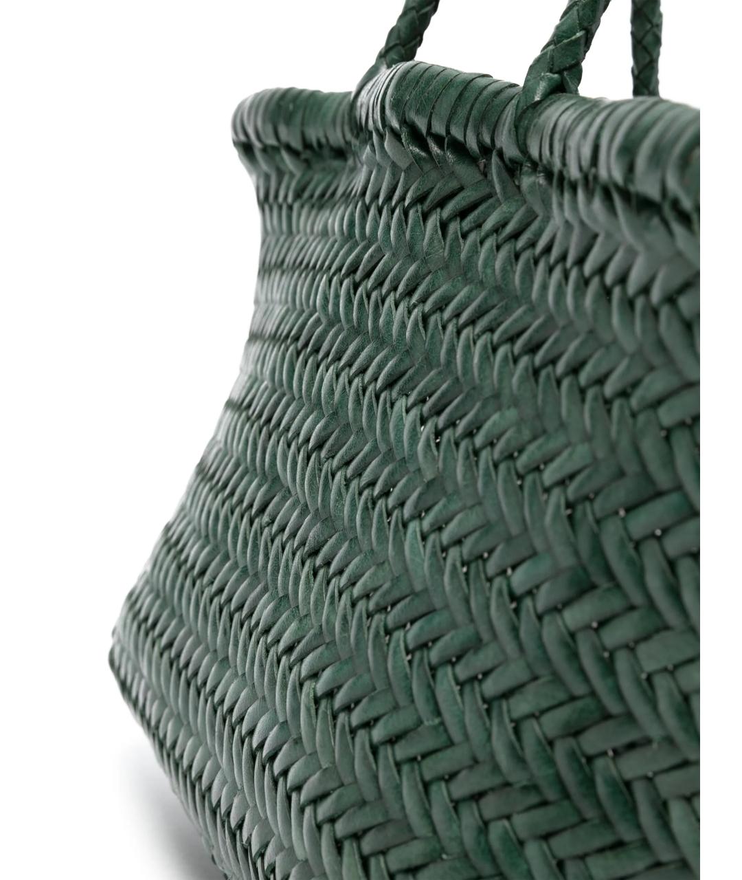 Dragon Diffusion Зеленая кожаная сумка тоут, фото 3