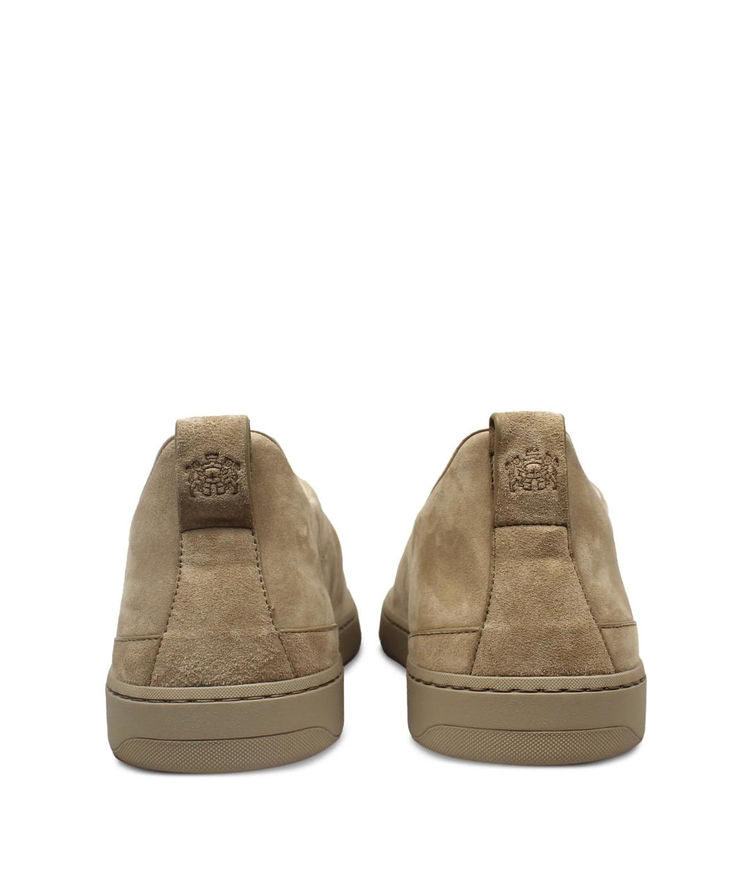 CHURCH'S Бежевые замшевые низкие ботинки, фото 3