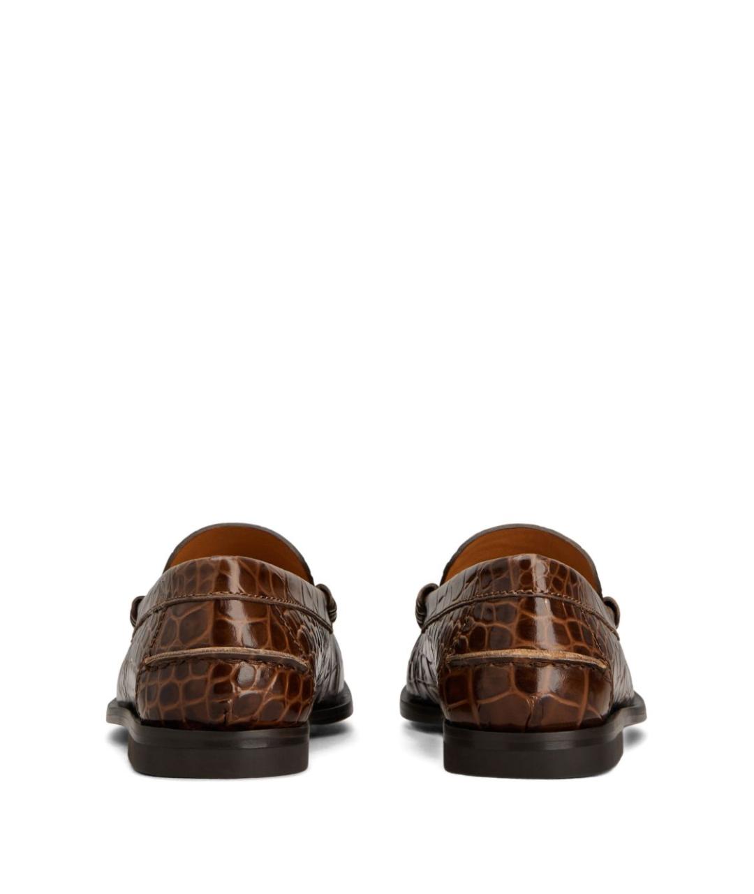 TOD'S Коричневые кожаные лоферы, фото 3