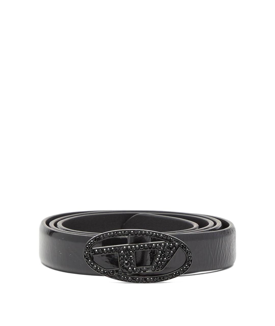 DIESEL Черный кожаный ремень, фото 1